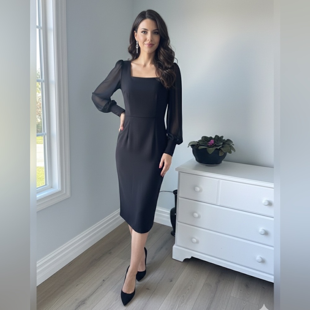 Cocktail Evening Dress - Black size 12 - NWOT